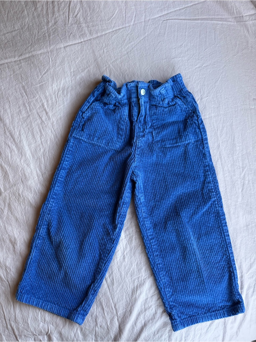 Zara Blue Corduroy Kids Pants